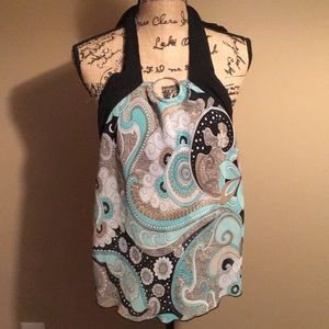 XOXO paisley halter top